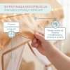 Domek składany XXL - namiot dla dzieci do zabawy, zamek z oknami, do pokoju i ogrodu, z lampkami LED – beżowy